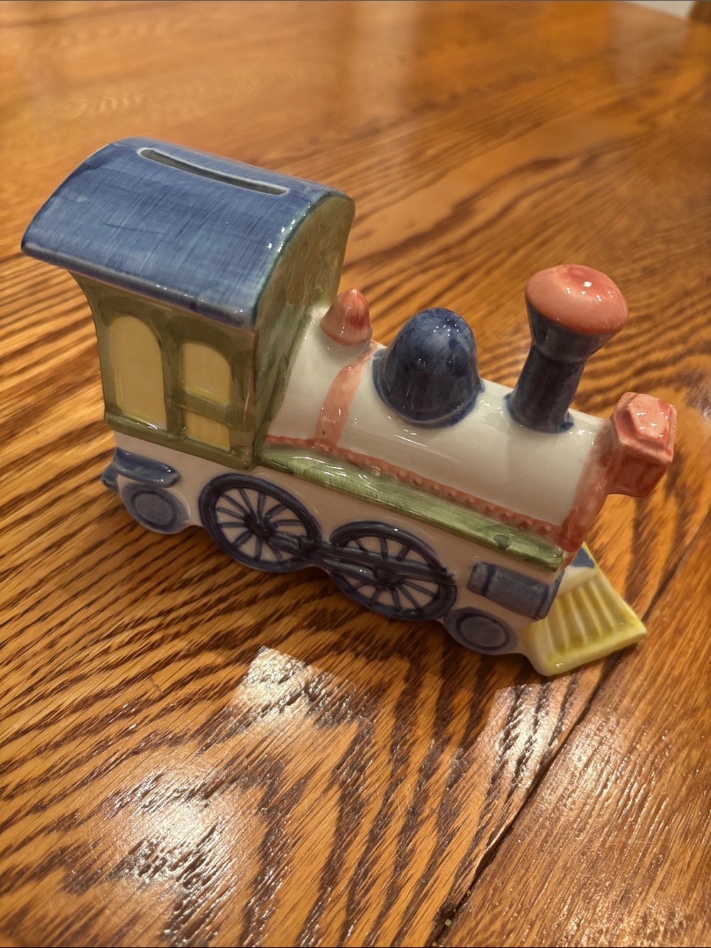 Ceramic Kids Train Bank - Multicolor